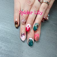 バレンタインネイル